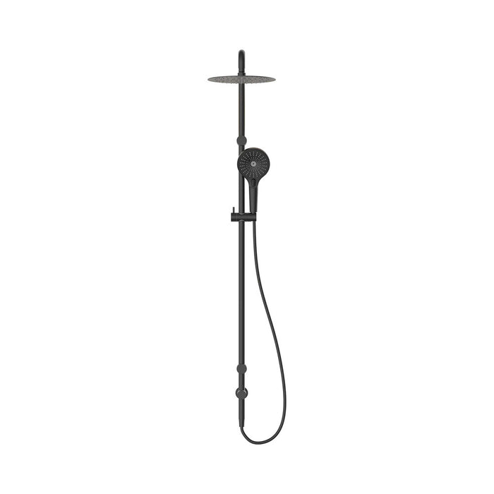 600*1400mm Nero Mecca Care 25mm Grab Rail Twin Shower Set