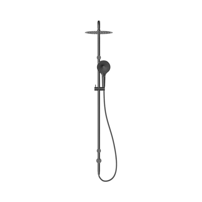 600*1400mm Nero Mecca Care 25mm Grab Rail Twin Shower Set