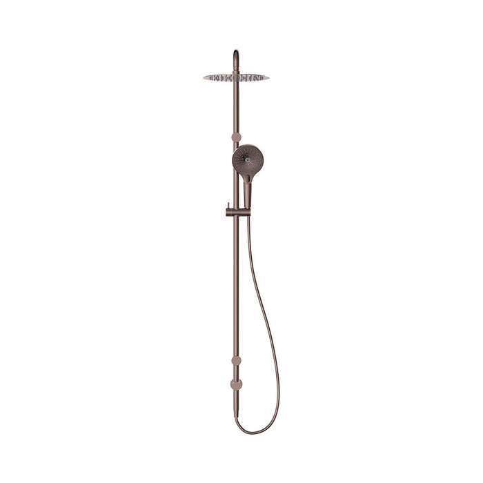 600*1400mm Nero Mecca Care 25mm Grab Rail Twin Shower Set
