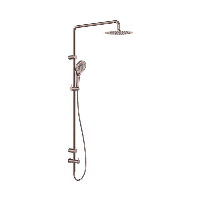 600*1400mm Nero Mecca Care 25mm Grab Rail Twin Shower Set