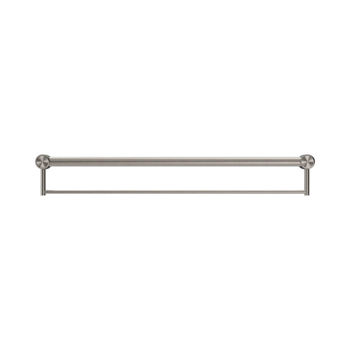 300/600/900mm Nero Mecca Care 32mm Stainless Steel Grab Rail With Towel Holder