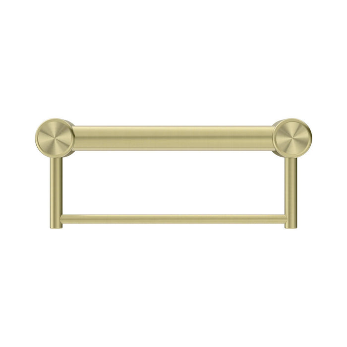 300/600/900mm Nero Mecca Care 32mm Stainless Steel Grab Rail With Towel Holder
