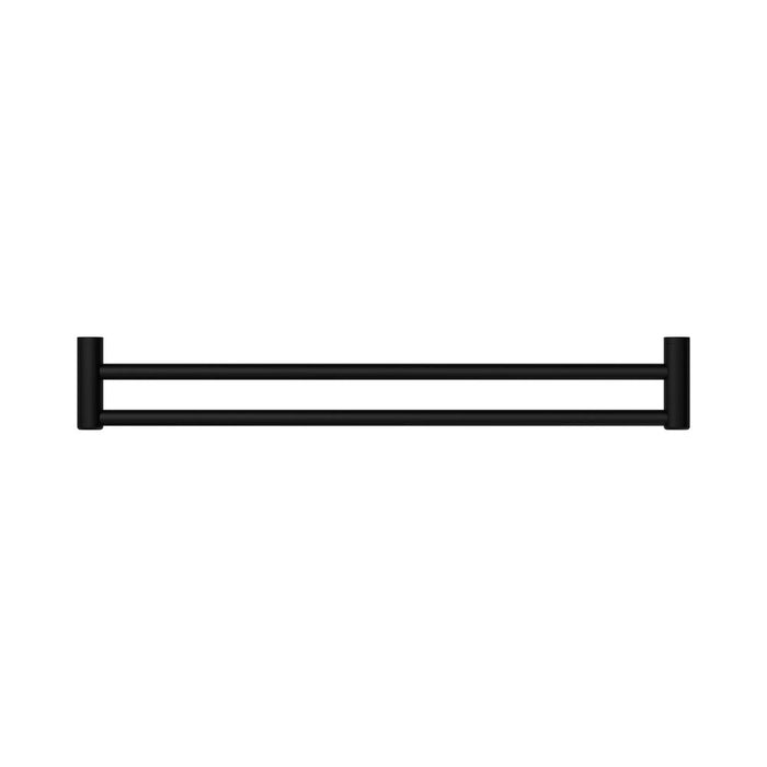 600/900mm Nero Mecca Care 25mm Stainless Steel Double Towel Grab Rail