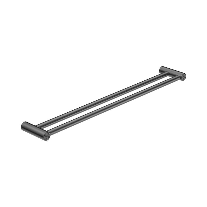 600/900mm Nero Mecca Care 25mm Stainless Steel Double Towel Grab Rail