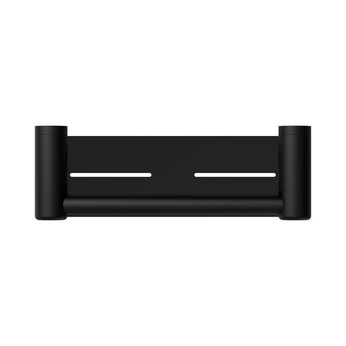 300/450mm Nero Mecca Care 25mm Stainless Steel Grab Rail With Shelf