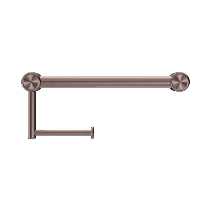 300/450mm Nero Mecca Care 25mm Stainless Steel Toilet Roll Rail