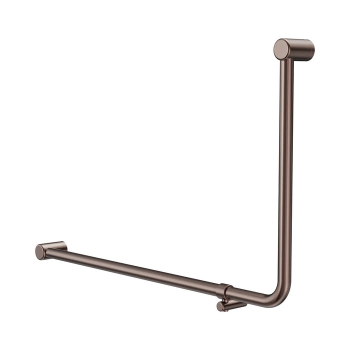 1000*600mm Nero Mecca Care 32mm DDA Accessible Toilet 90 Degree Bent Tube Grab Rail