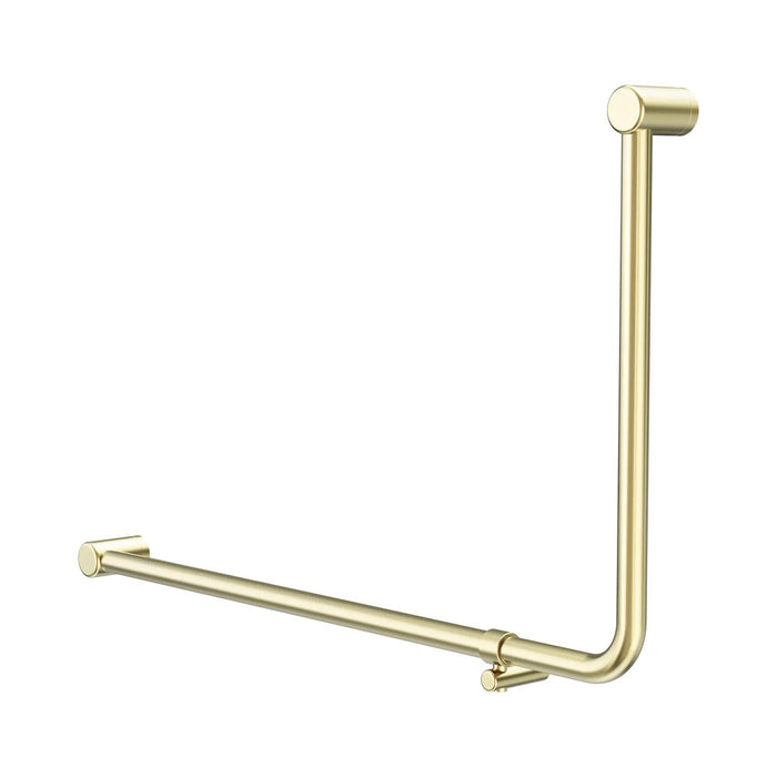 1000*600mm Nero Mecca Care 32mm DDA Accessible Toilet 90 Degree Bent Tube Grab Rail