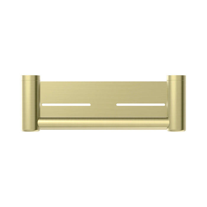 300/450mm Nero Mecca Care 25mm Stainless Steel Grab Rail With Shelf