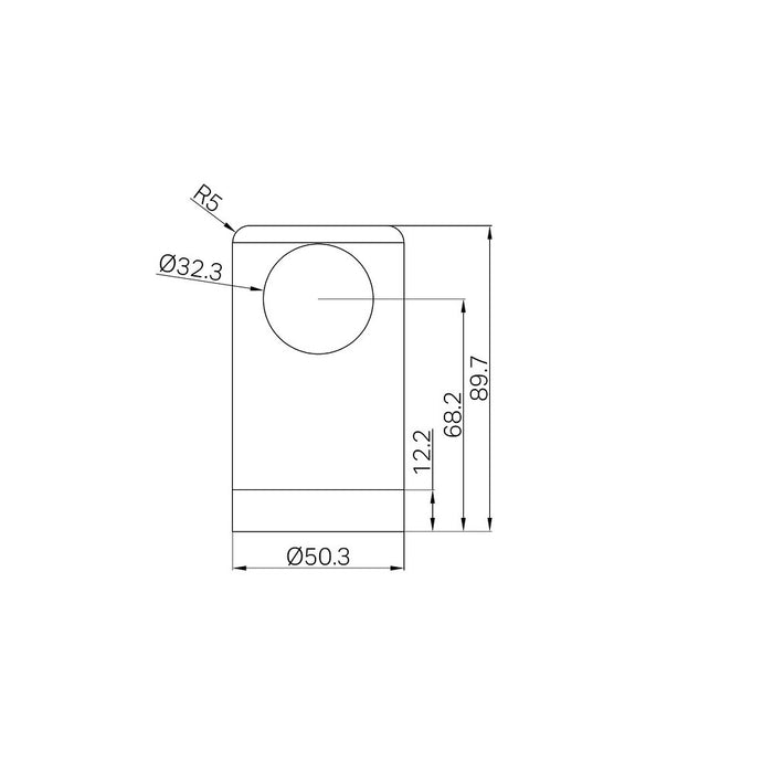 Nero Mecca Care Make Your Own 32mm Stainless Steel Grab Rail End Bracket