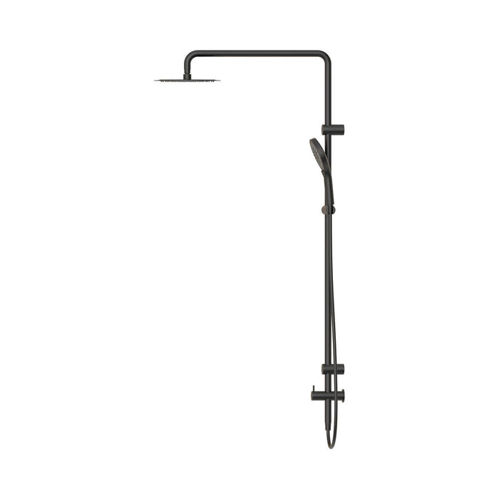 600*1400mm Nero Mecca Care 25mm Grab Rail Twin Shower Set