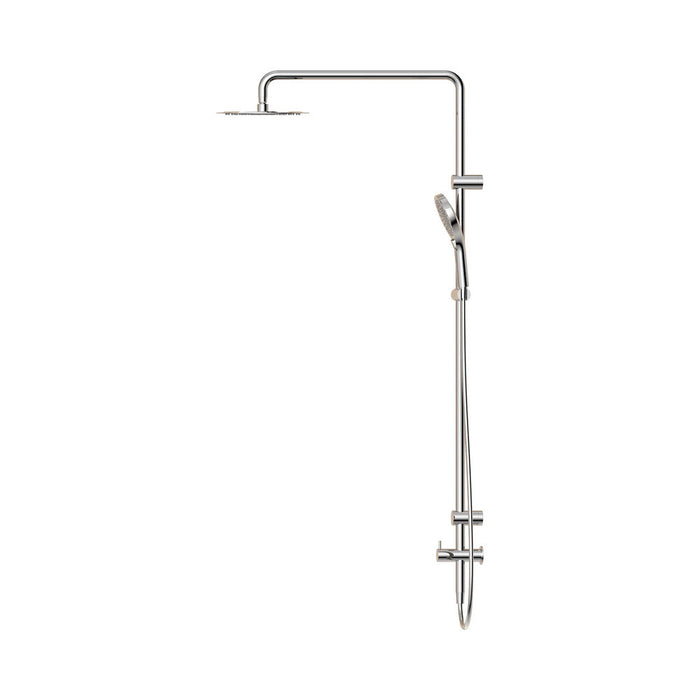 600*1400mm Nero Mecca Care 25mm Grab Rail Twin Shower Set