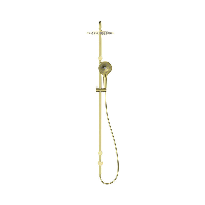 600*1400mm Nero Mecca Care 25mm Grab Rail Twin Shower Set