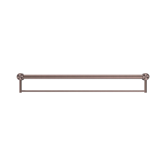 300/600/900mm Nero Mecca Care 32mm Stainless Steel Grab Rail With Towel Holder