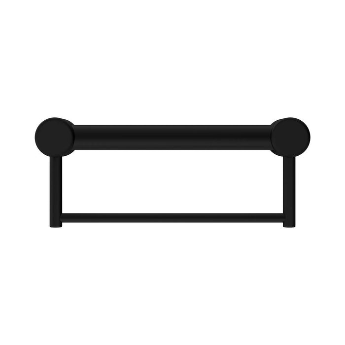 300/600/900mm Nero Mecca Care 32mm Stainless Steel Grab Rail With Towel Holder