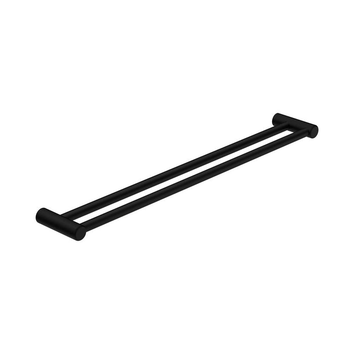600/900mm Nero Mecca Care 25mm Stainless Steel Double Towel Grab Rail