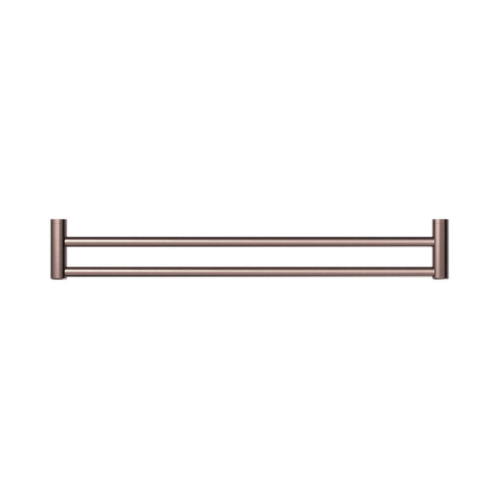 600/900mm Nero Mecca Care 25mm Stainless Steel Double Towel Grab Rail