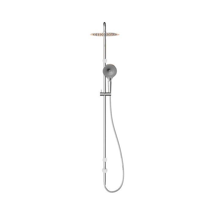 600*1400mm Nero Mecca Care 25mm Grab Rail Twin Shower Set