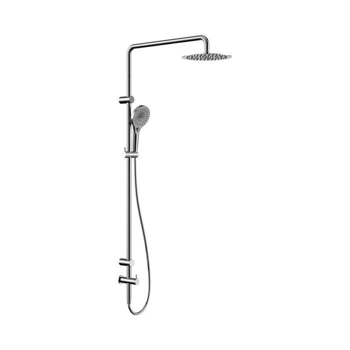 600*1400mm Nero Mecca Care 25mm Grab Rail Twin Shower Set