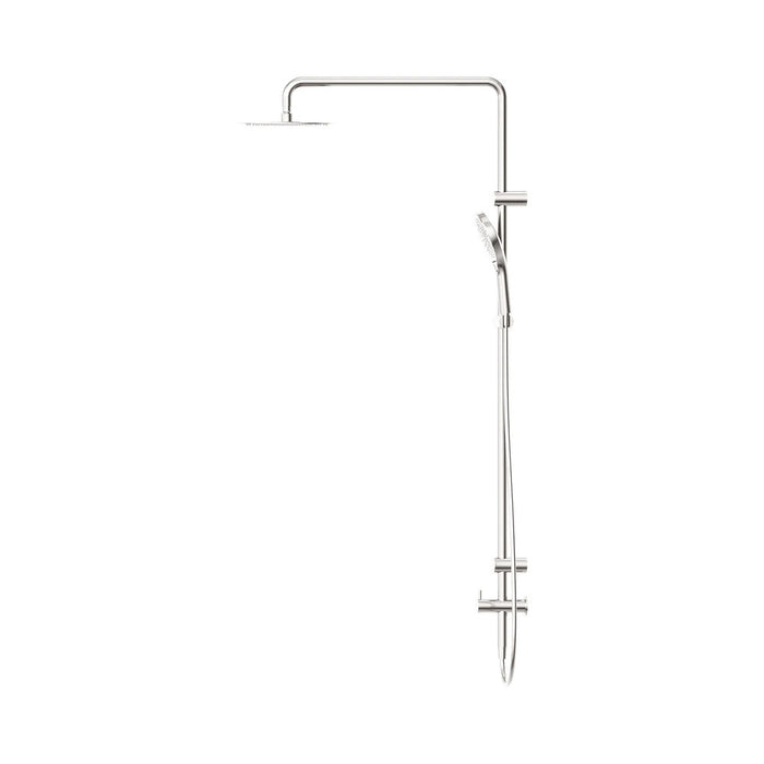 600*1400mm Nero Mecca Care 25mm Grab Rail Twin Shower Set