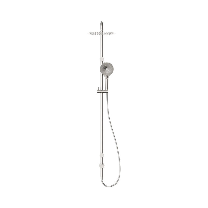 600*1400mm Nero Mecca Care 25mm Grab Rail Twin Shower Set
