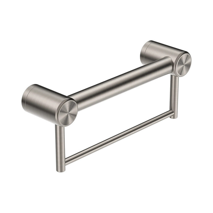 300/600/900mm Nero Mecca Care 32mm Stainless Steel Grab Rail With Towel Holder