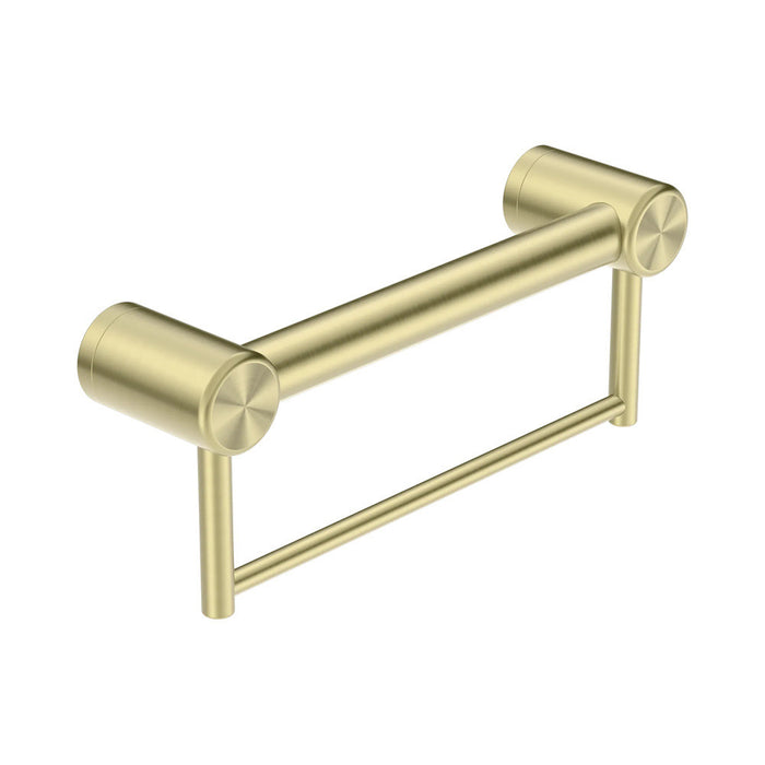 300/600/900mm Nero Mecca Care 32mm Stainless Steel Grab Rail With Towel Holder