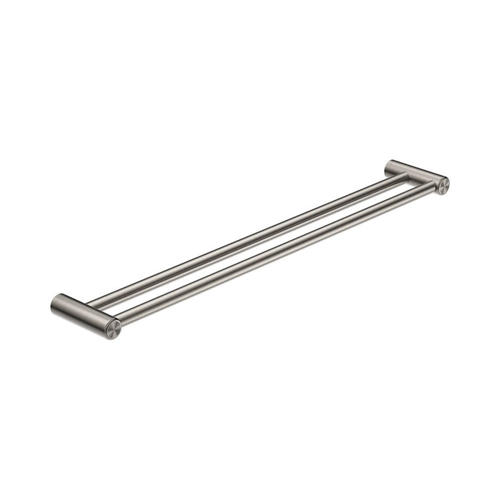 600/900mm Nero Mecca Care 25mm Stainless Steel Double Towel Grab Rail
