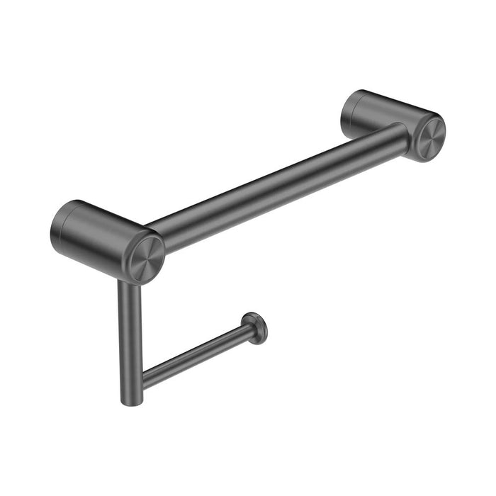 300/450mm Nero Mecca Care 25mm Stainless Steel Toilet Roll Rail
