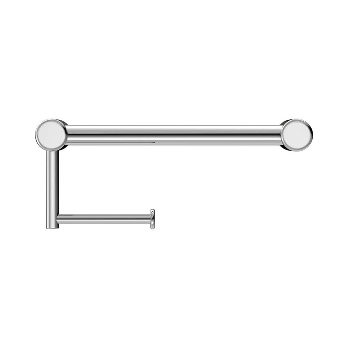300/450mm Nero Mecca Care 25mm Stainless Steel Toilet Roll Rail