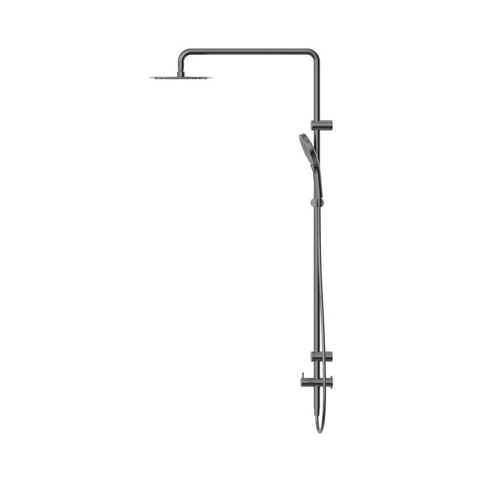 600*1400mm Nero Mecca Care 25mm Grab Rail Twin Shower Set