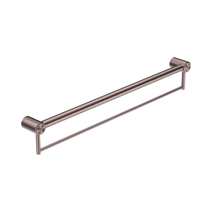 300/600/900mm Nero Mecca Care 32mm Stainless Steel Grab Rail With Towel Holder