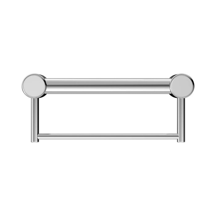 300/600/900mm Nero Mecca Care 32mm Stainless Steel Grab Rail With Towel Holder