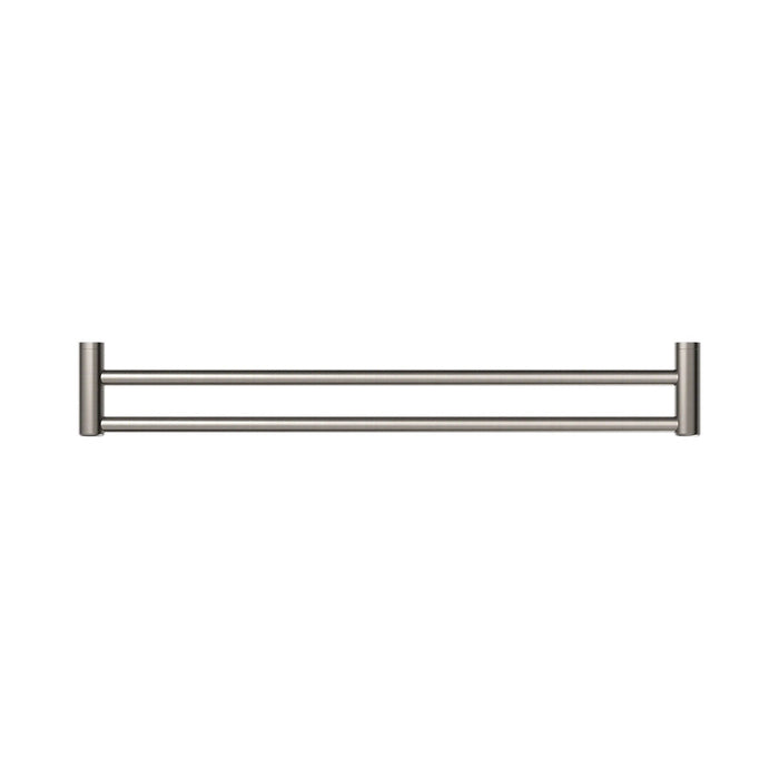 600/900mm Nero Mecca Care 25mm Stainless Steel Double Towel Grab Rail