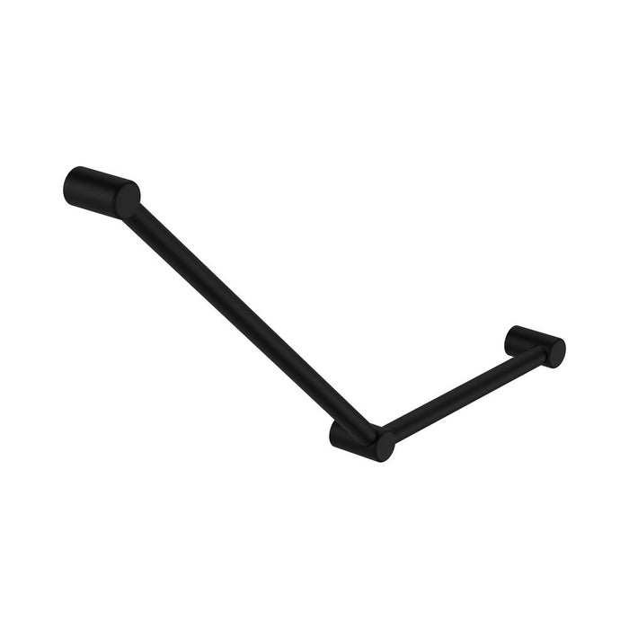 450*750mm Nero Mecca Care 32mm 45 Degree Ambulant Toilet Grab Rail