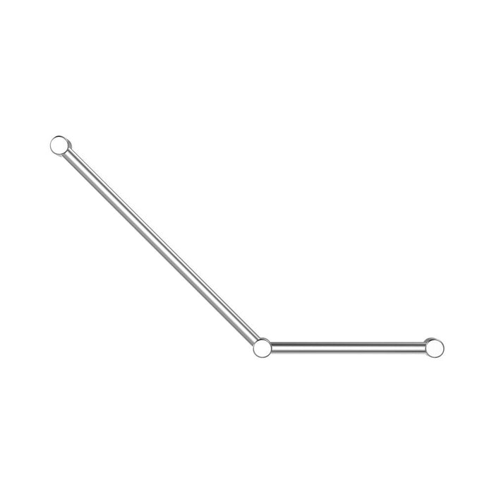 450*750mm Nero Mecca Care 32mm 45 Degree Ambulant Toilet Grab Rail