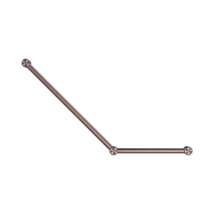 450*750mm Nero Mecca Care 32mm 45 Degree Ambulant Toilet Grab Rail