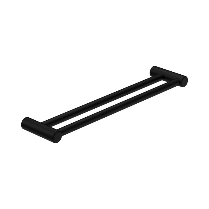 600/900mm Nero Mecca Care 25mm Stainless Steel Double Towel Grab Rail