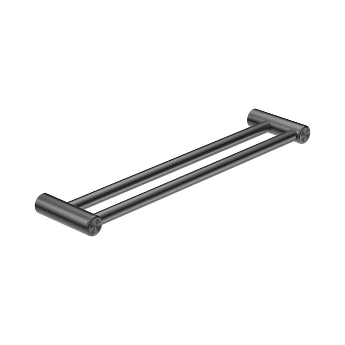 600/900mm Nero Mecca Care 25mm Stainless Steel Double Towel Grab Rail