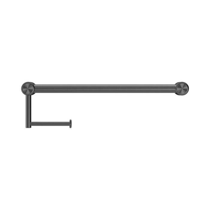 300/450mm Nero Mecca Care 25mm Stainless Steel Toilet Roll Rail