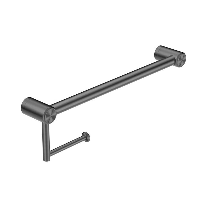 300/450mm Nero Mecca Care 25mm Stainless Steel Toilet Roll Rail