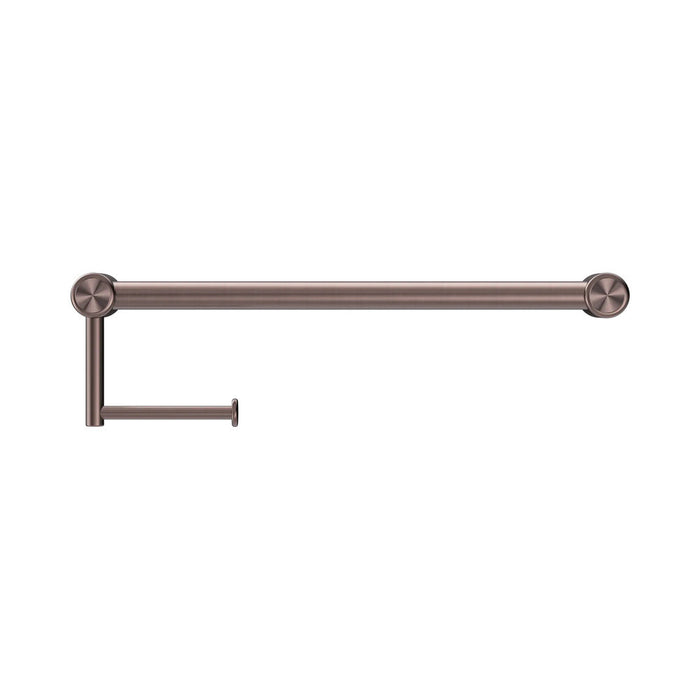 300/450mm Nero Mecca Care 25mm Stainless Steel Toilet Roll Rail