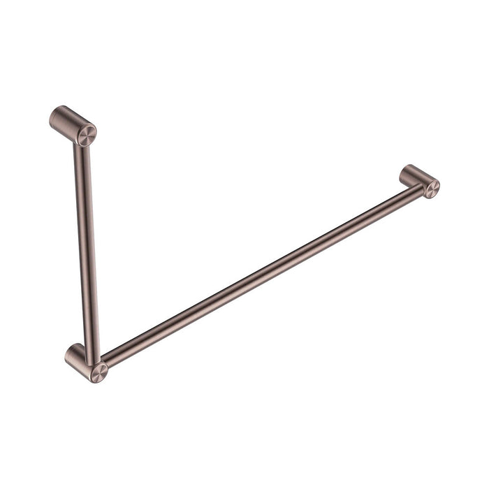 1000*600mm Nero Mecca Care 32mm 90 Degree DDA Accessible Toilet Grab Rail Set