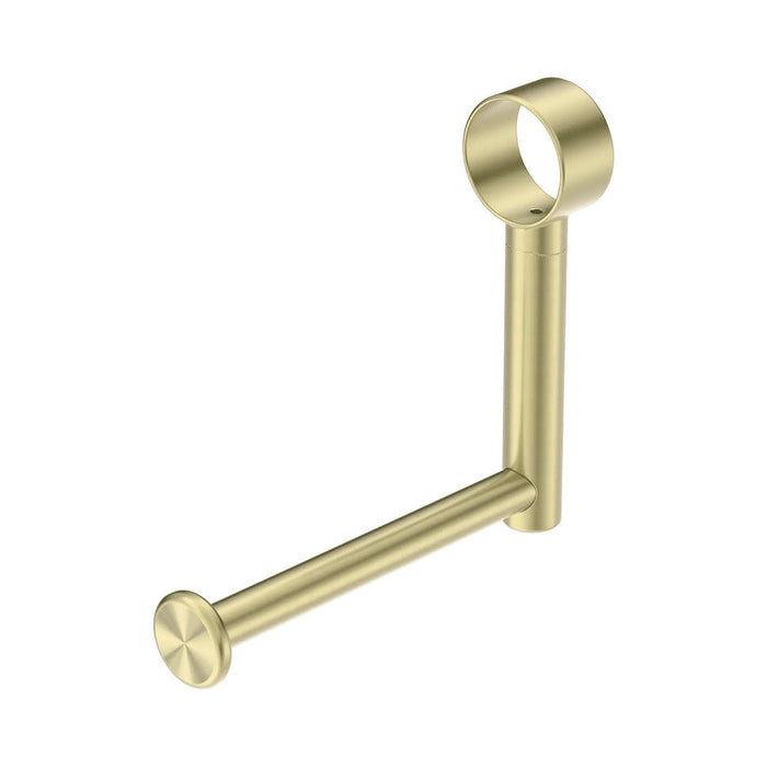 125mm Nero Mecca Care Stainless Steel Grab Rail Add On Toilet Roll Holder
