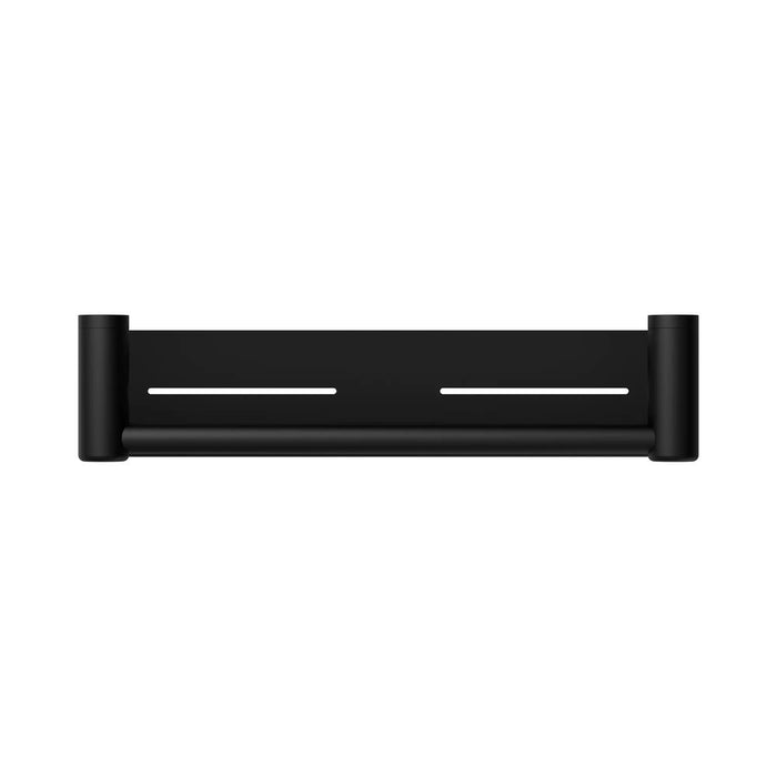 300/450mm Nero Mecca Care 25mm Stainless Steel Grab Rail With Shelf