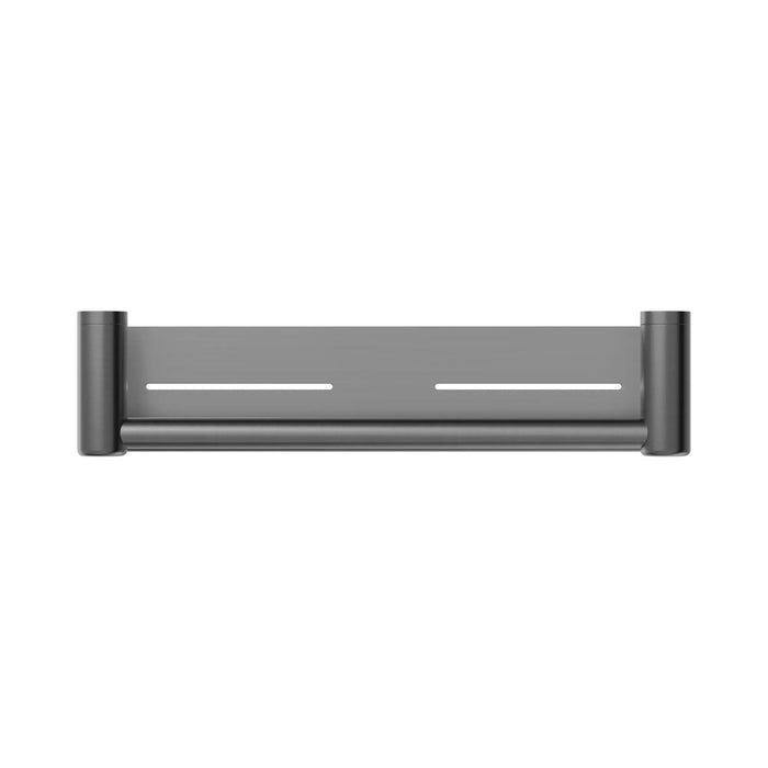 300/450mm Nero Mecca Care 25mm Stainless Steel Grab Rail With Shelf