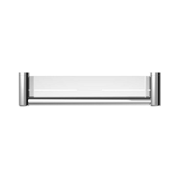 300/450mm Nero Mecca Care 25mm Stainless Steel Grab Rail With Shelf