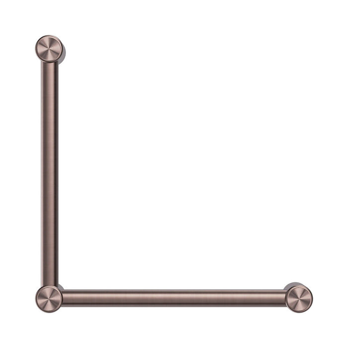 450*450mm Nero Mecca Care 32mm 90 Degree Ambulant Toilet Grab Rail