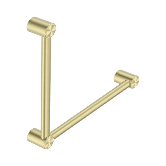 450*450mm Nero Mecca Care 32mm 90 Degree Ambulant Toilet Grab Rail