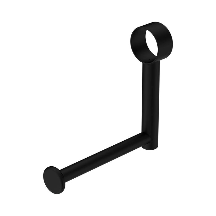 125mm Nero Mecca Care Stainless Steel Grab Rail Add On Toilet Roll Holder